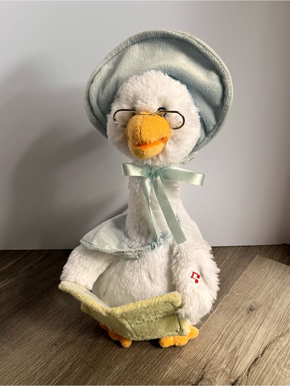 Cuddle Barn Plush Talking Mother Goose Animated Toy Doll - 7 Nursery Rhymes